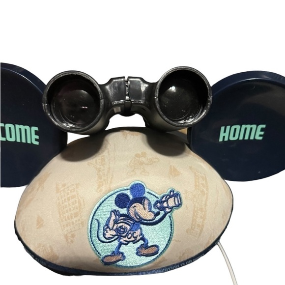 Disney Vacation Club DVC Mickey Mouse Hat with Chin Strap & Binoculars - Picture 8 of 16